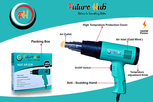 FUTURE HUB HEAT GUN,HIGH PERFORMANCE 1800W