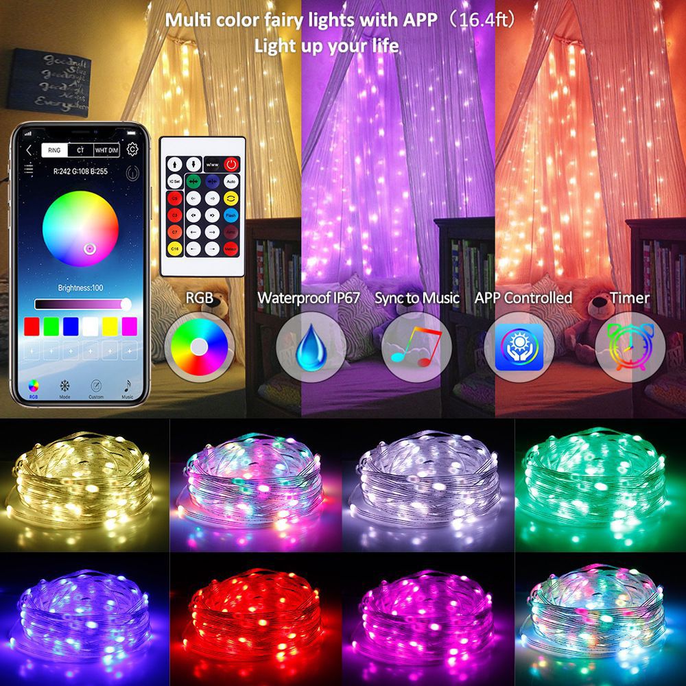 RGB app smart fairy lights