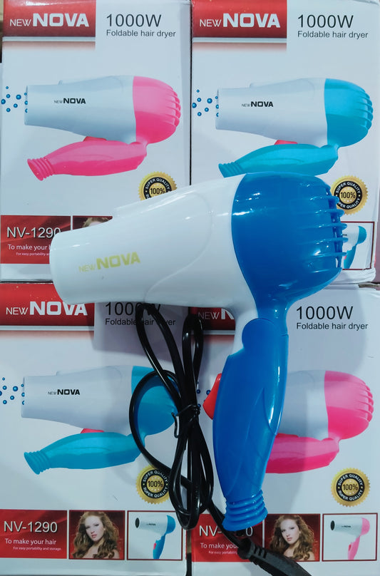 NOVA HAIR dryer,dual speed, foldable