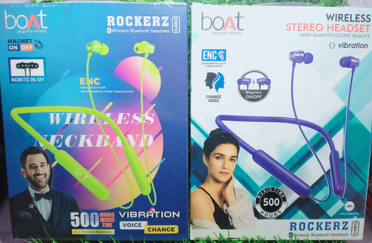 boAt rockerz 2 NEO WIRELESS NECKBAND ON/OFF And Vibration