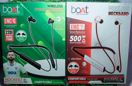 boAt rockerz wireless-3/On/Off and Wireless3 Neckband