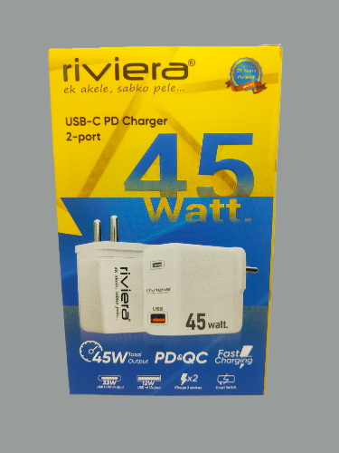 Riviera 45Watt PD Charger With Type C Cable
