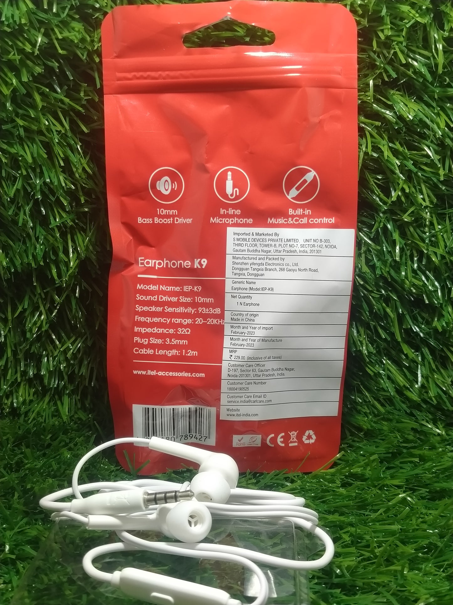 Itel k9 original handsfree itel original