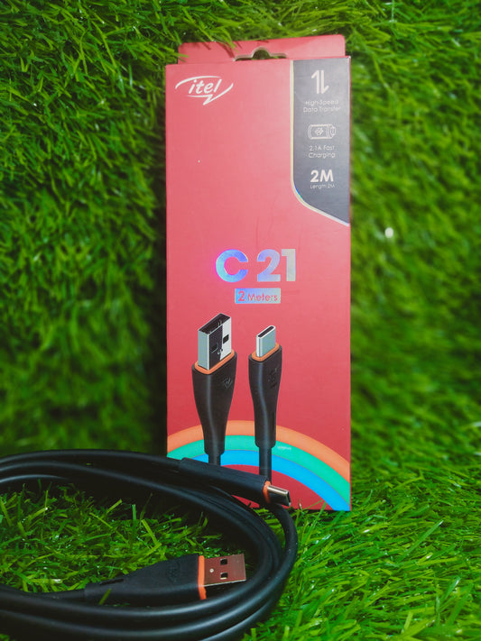 itel C21 type C cable 2 meter 2.1A