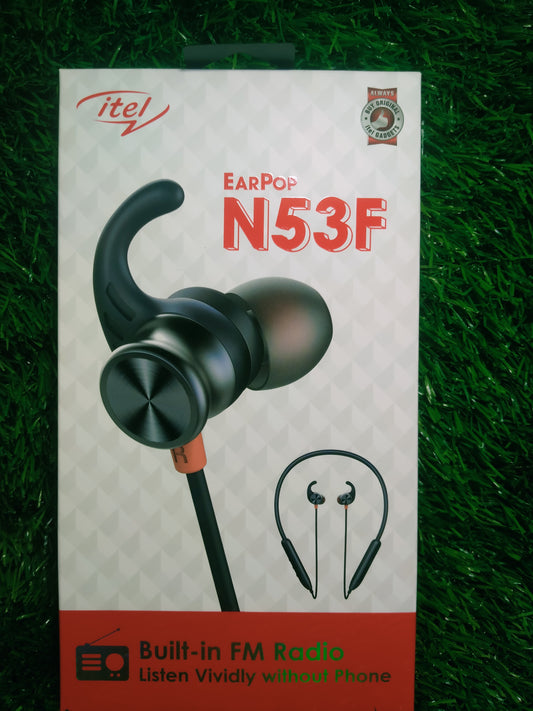 itel N53F neckband,built in FM