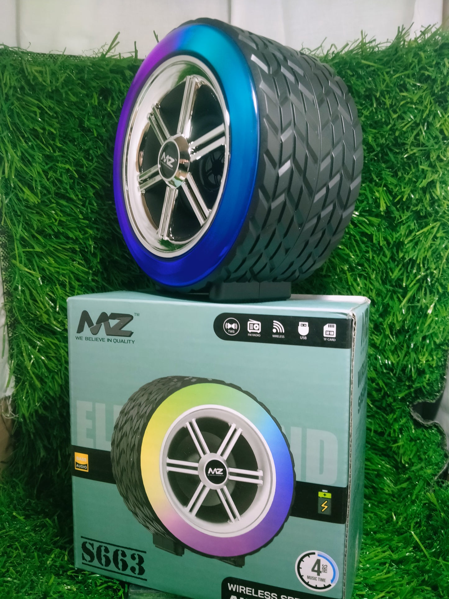 MZ S663 tyre shape Bluetooth speaker