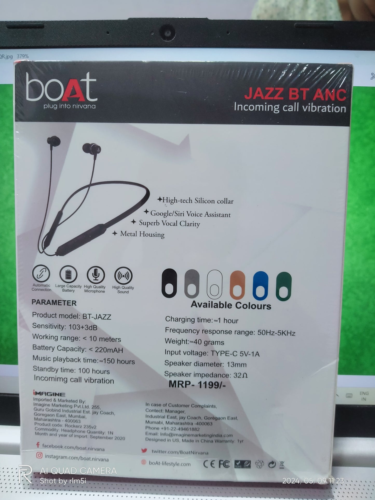 noise/boat JAZZ bt ANC Neckband