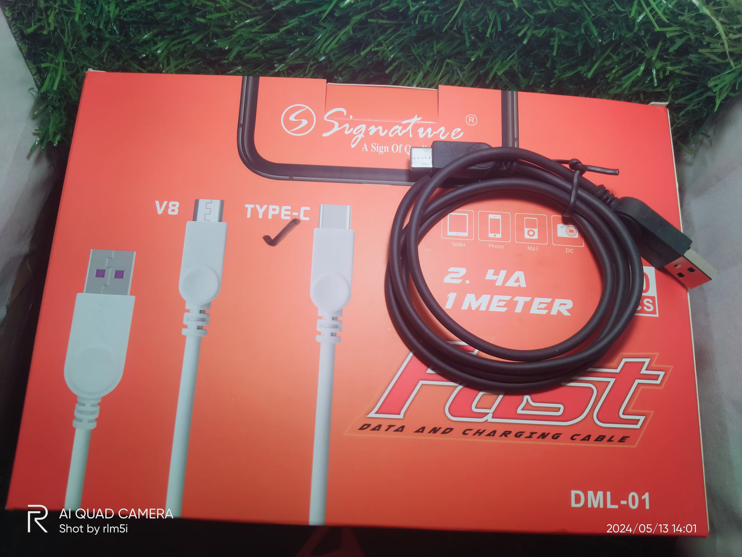 SIGNATURE DML 01/ 2.4A Type-C Data Cable