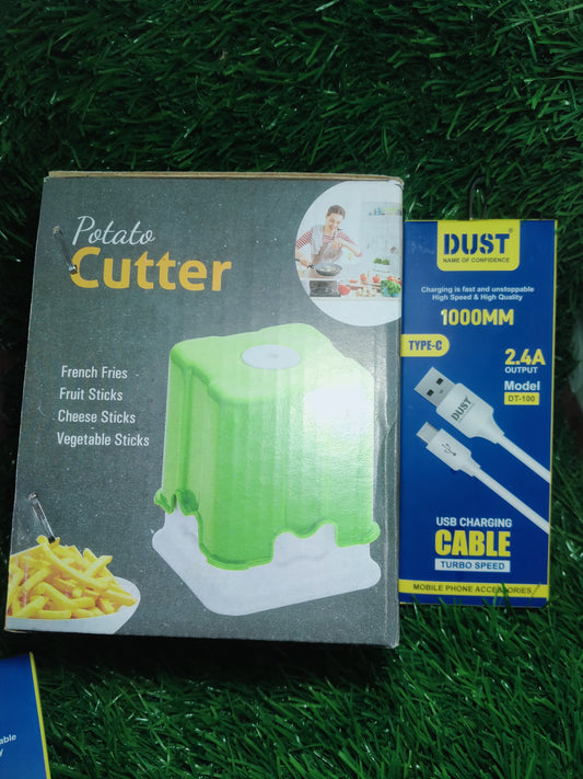 DUST DT-100/Type c Cable,1 Potato choper free on 100 cables purchase
