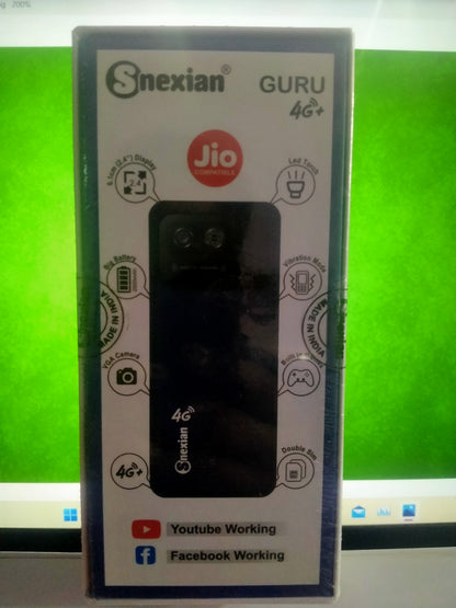 SNEXIAN GURU 4G,2.4inch display Jio compatible mobile phone