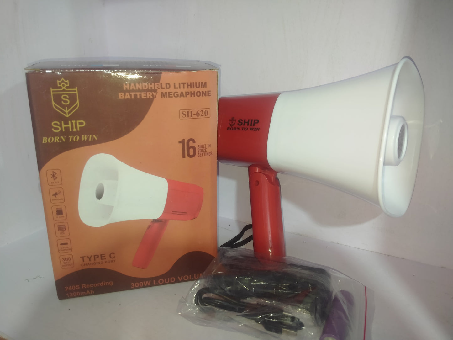 Ship megaphone speaker