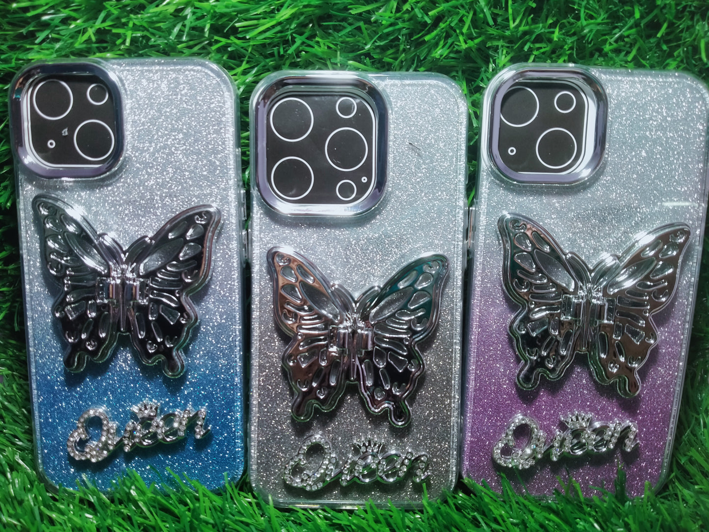 New butterfly Queen case(with stand)- iphone,1+