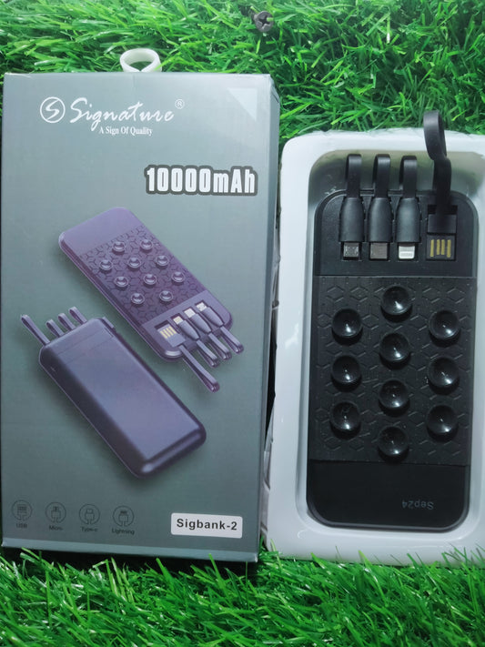 SIGNATURE Sigbank-2, powerbank 10kmAh,with mobile stand multi charging cable