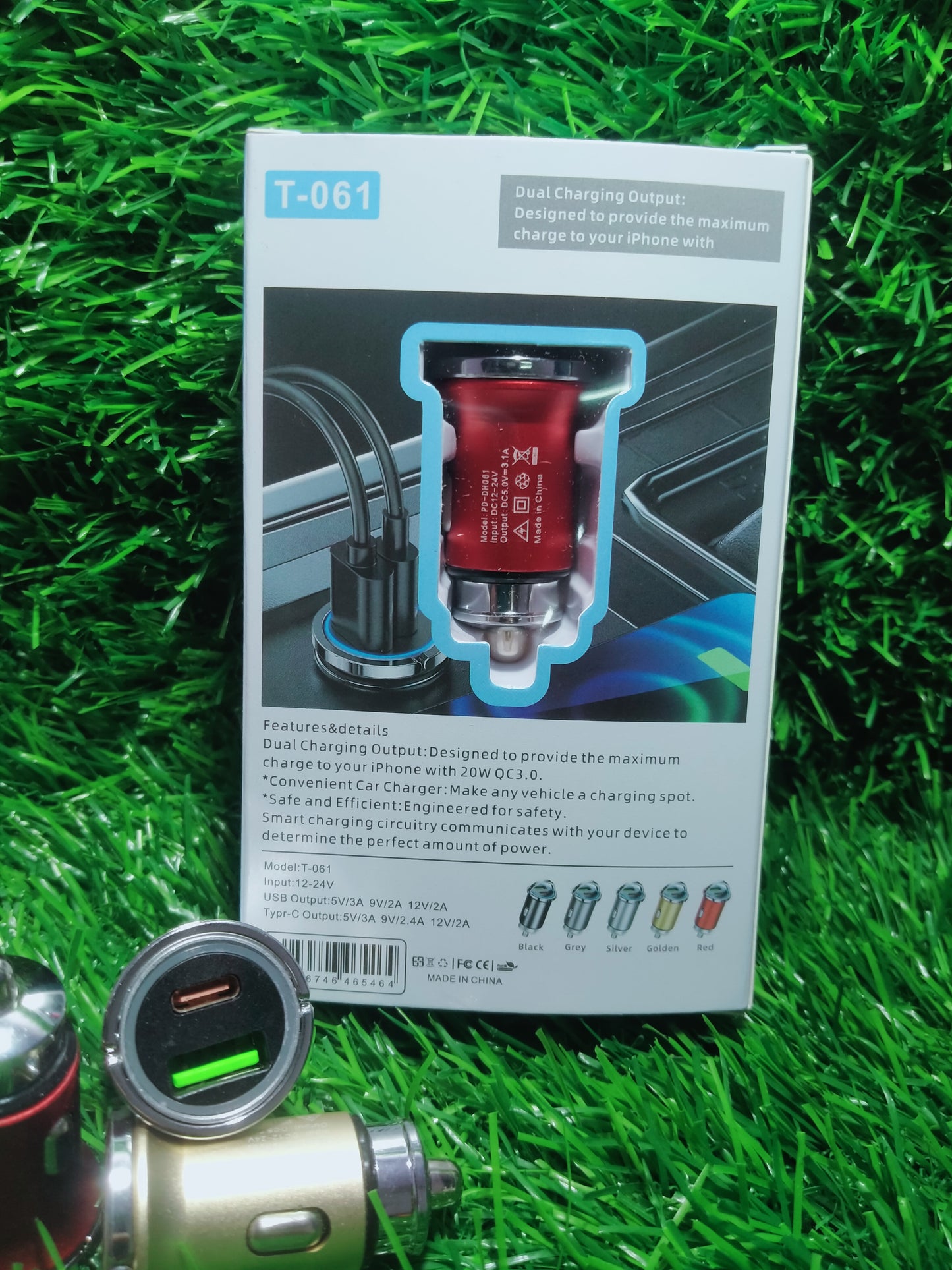 METAL CAR CHARGER T-061