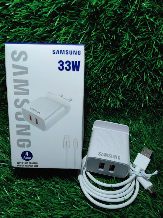 SAMSUNG 33W, 4A dual usb Micro usb/ V8,mobile stand charger