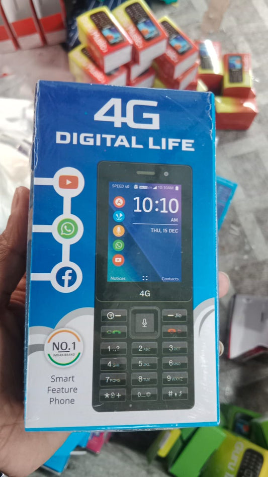 jio f220 refurbished mobile phone (Repack)/ Digital Life 4G Smart Feature phnoe