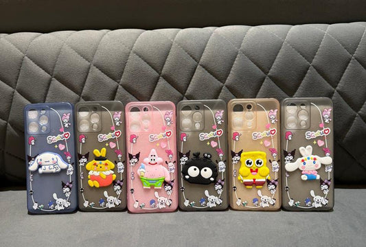 New Ladies Soft T.P.U With Big Toys Phone Cover