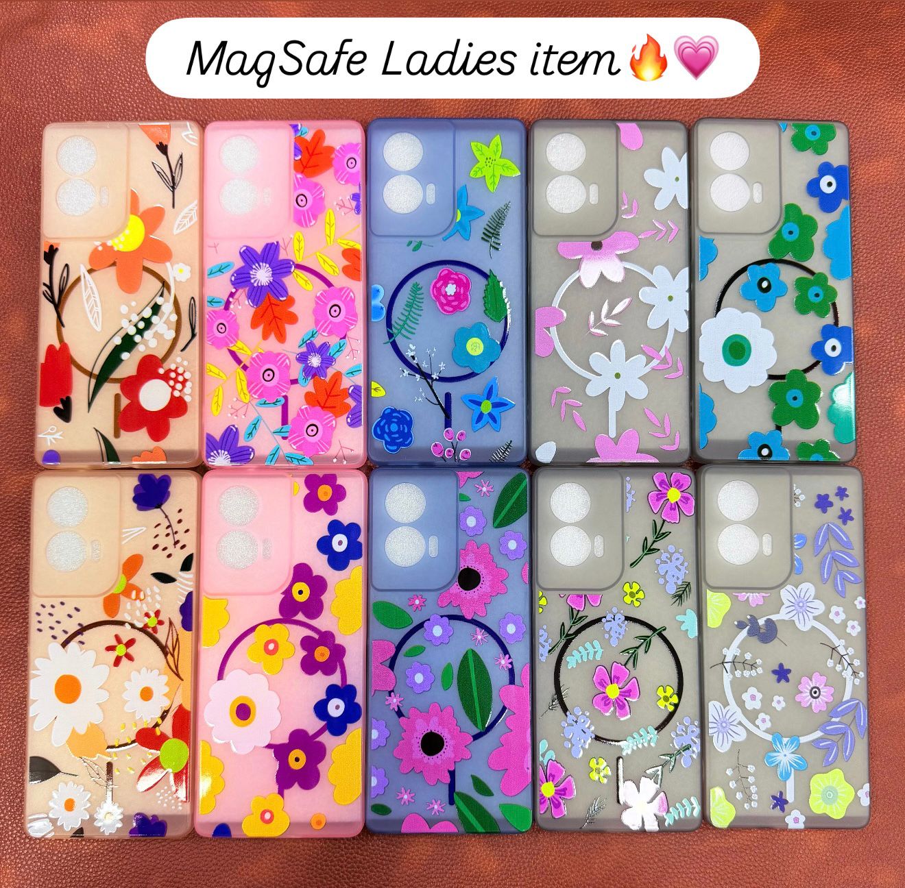 Girlish Magsafe Flower Design Soft Case