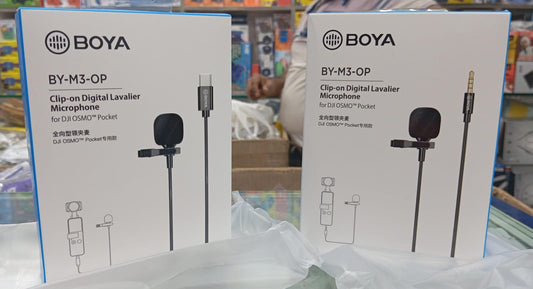 BOYA BY-M3-OP For DJI OSMO Pocket Clip-on Digital Lavalier Microphone