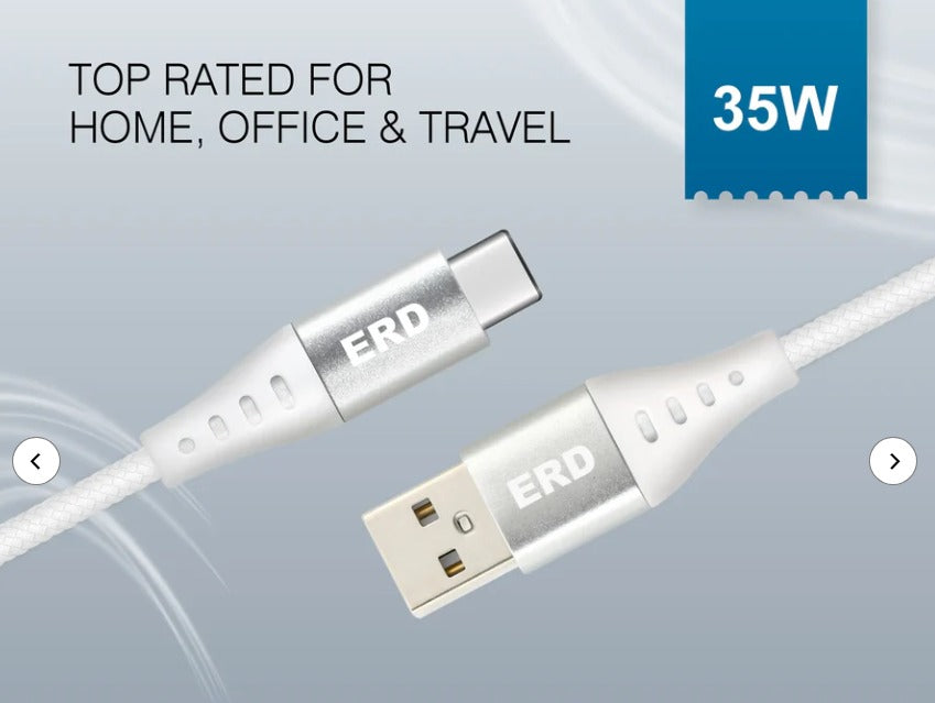 ERD UC-130 BRAIDED USB-C 35W Cable