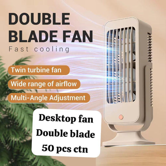 Dobule Wind Blade Desktop Fan