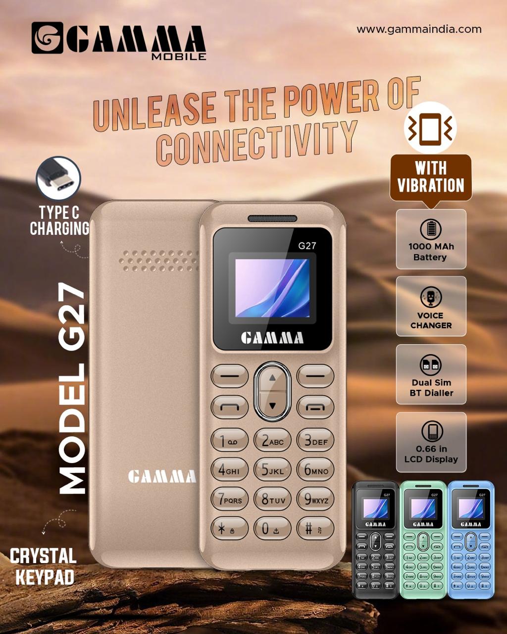Gamma G27 Keyped mobile phone