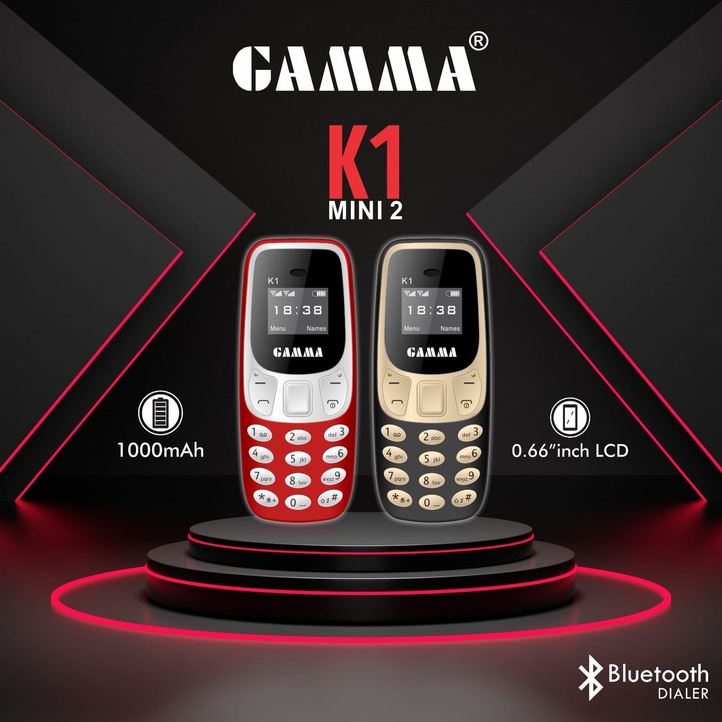 Gamma k2 Mini2 Keyped mobile phone