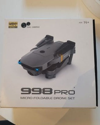 Drone 998 pro 4K HD Foldable Drone with Dual Camera