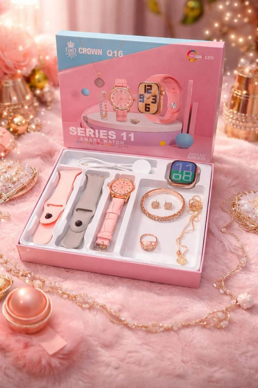Smartwatch Series 11 Crown Q16 Big Size Ladies Smartwatch