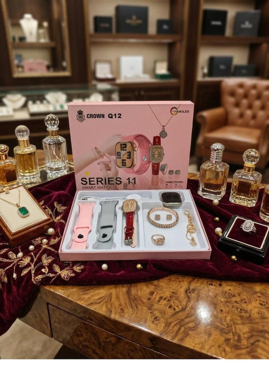 Smartwatch Series 11 Big Size Crown Q12 Ladies Smartwatch