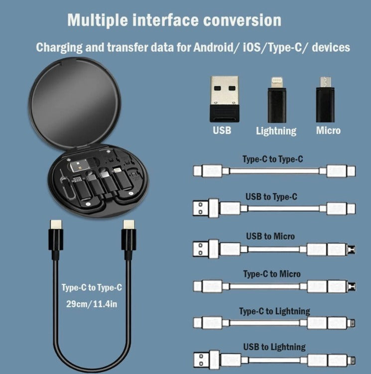 Czech USB Type C Cable 3 m Mini Fast Charging Data Cable Set PSP17