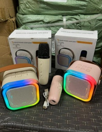 XQ3 / A012/ K12 colorful karaoke bluetooth speaker Dobule Mic