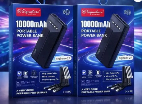Signature 10000 Mah With Cable With Phone Holder Power bank