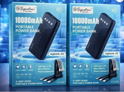 Signature 10000 Mah With Cable With Phone Holder Power bank