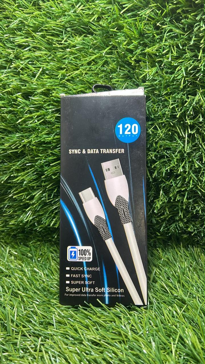 120w Super Ultra Soft Slicon V8 Cable