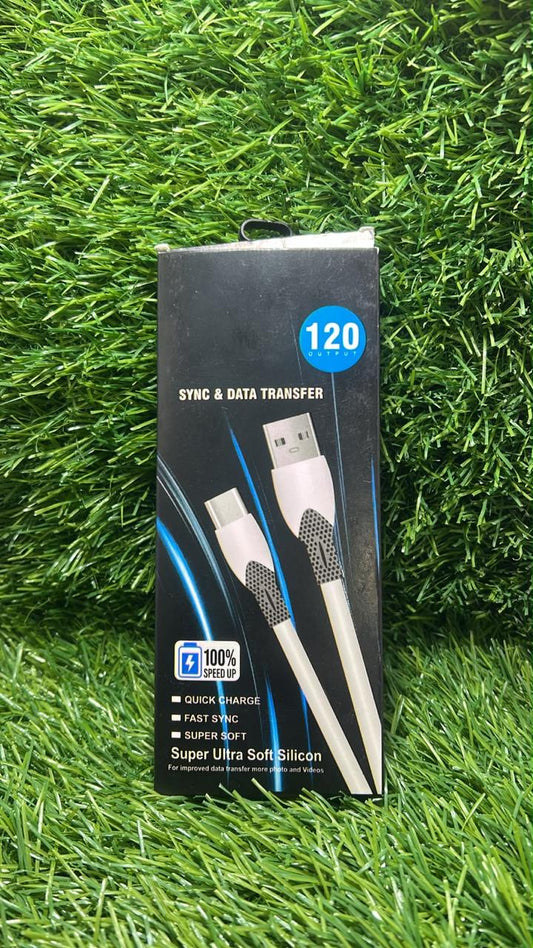 120w Super Ultra Soft Slicon V8 Cable