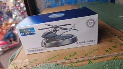 Car Air Freshener Car Fragrance Diffuser Creative Solar Helicopter Perfume