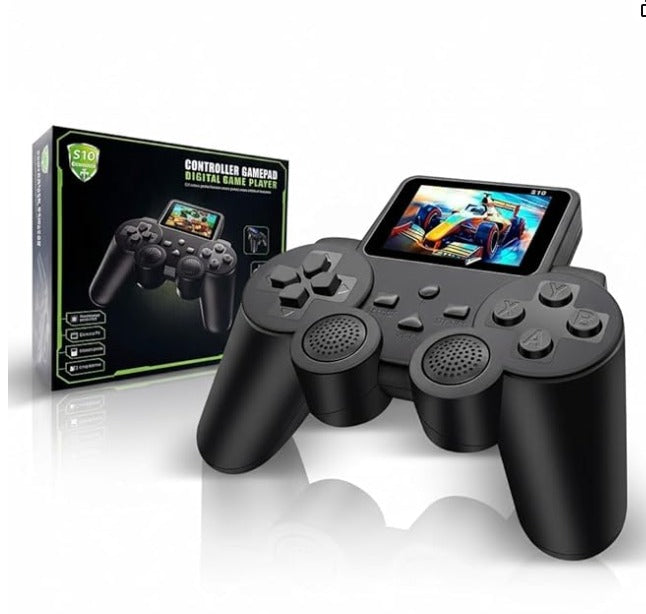 S10 Game Console Box: Wireless Gamepad & 520 Games Black Edition