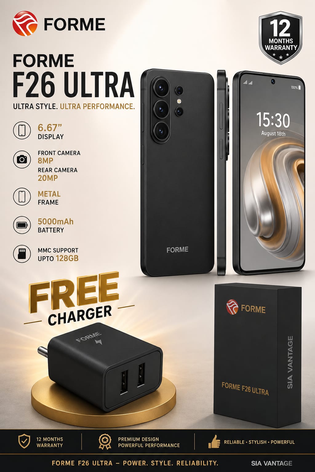 Forme F26 Ultra Smart Phone