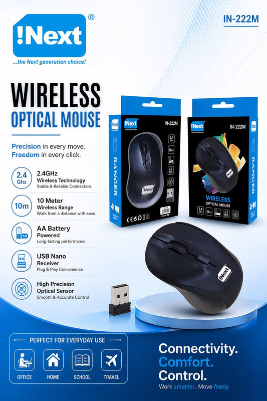 INEXT IN-222M Wireless Optical Mouse