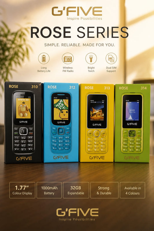 G'Five 314 Rose Series Keyped mobile Phone