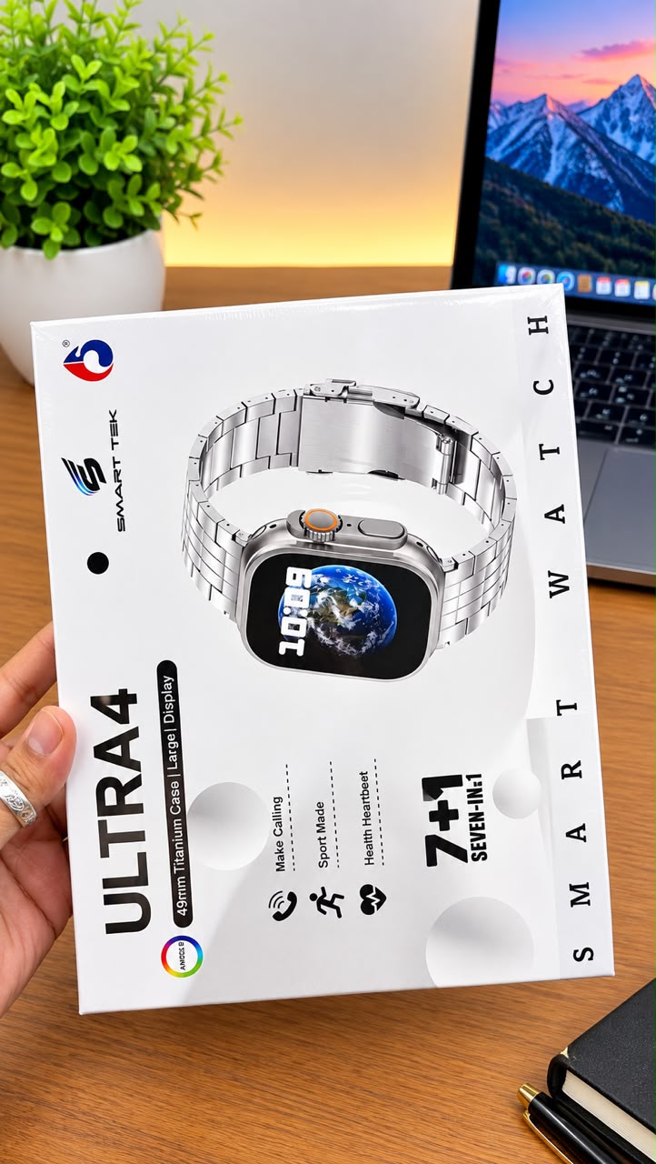 Ultra4  49mm Titanium Case 7+1 Smart Watch- 01