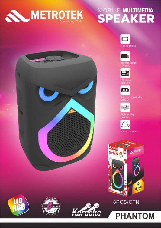 Metrotek Mobile Multimedia Speaker With Voice changing Microphone