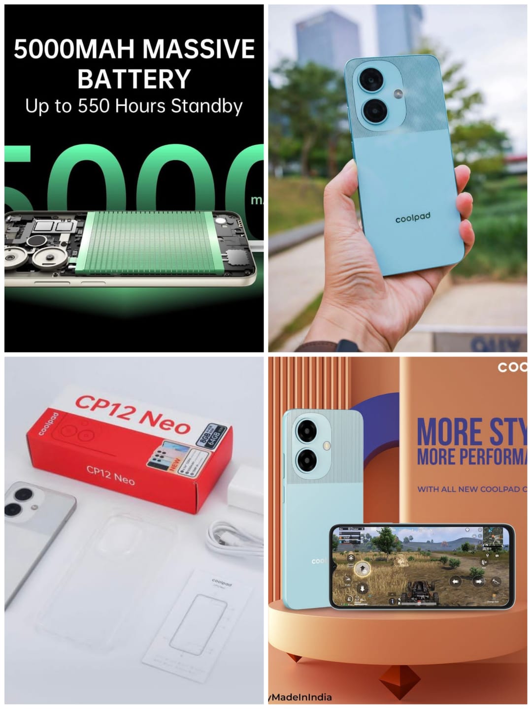 Coolpad CP12 Neo Android Mobile Phone(10+128 GB )