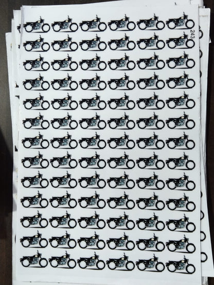 UV Cut Out Sticker Sheet