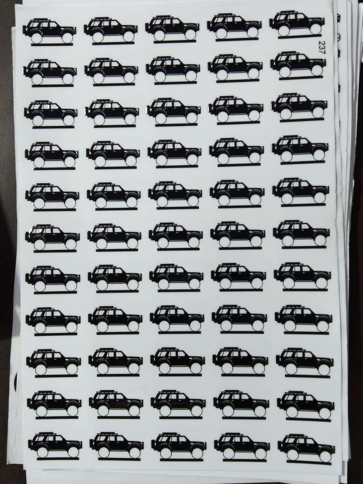 UV Cut Out Sticker Sheet