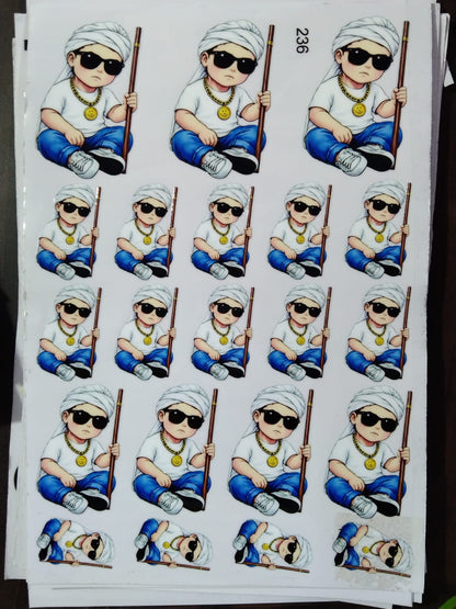 UV Cut Out Sticker Sheet