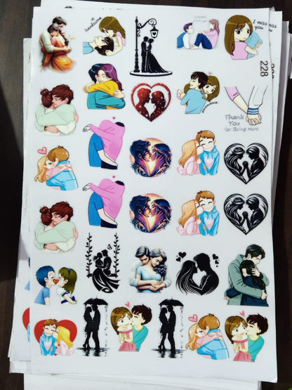 UV Cut Out Sticker Sheet