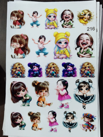 UV Cut Out Sticker Sheet