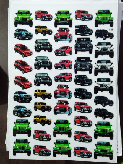 UV Cut Out Sticker Sheet